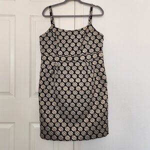 Limited Edition Gold and Black Sphagetti Strap Mini Dress. Sz 14